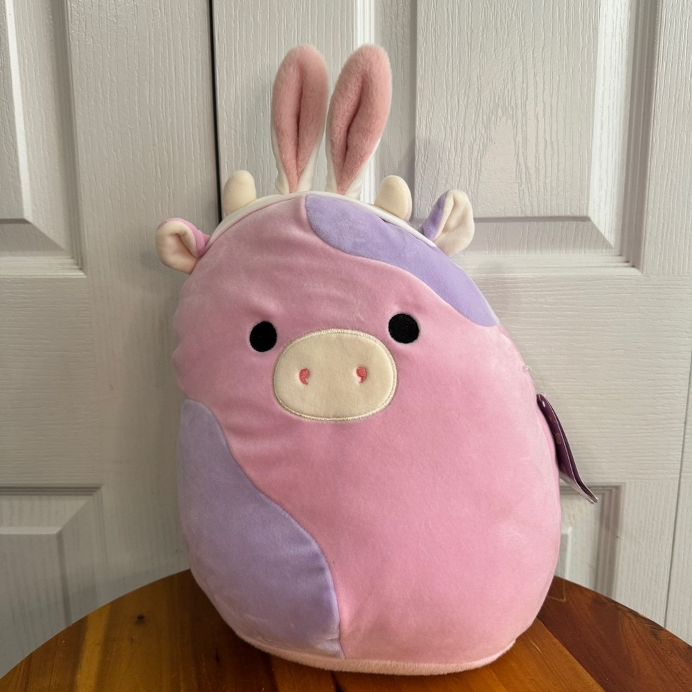 Squishmallows‎ Patty Easter cow bunny stuffed animal